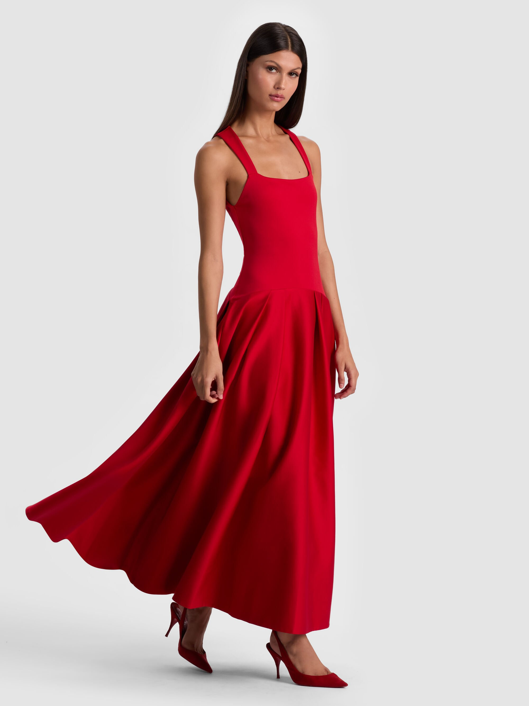ADLEY DROP WAIST MIDI DRESS - 6