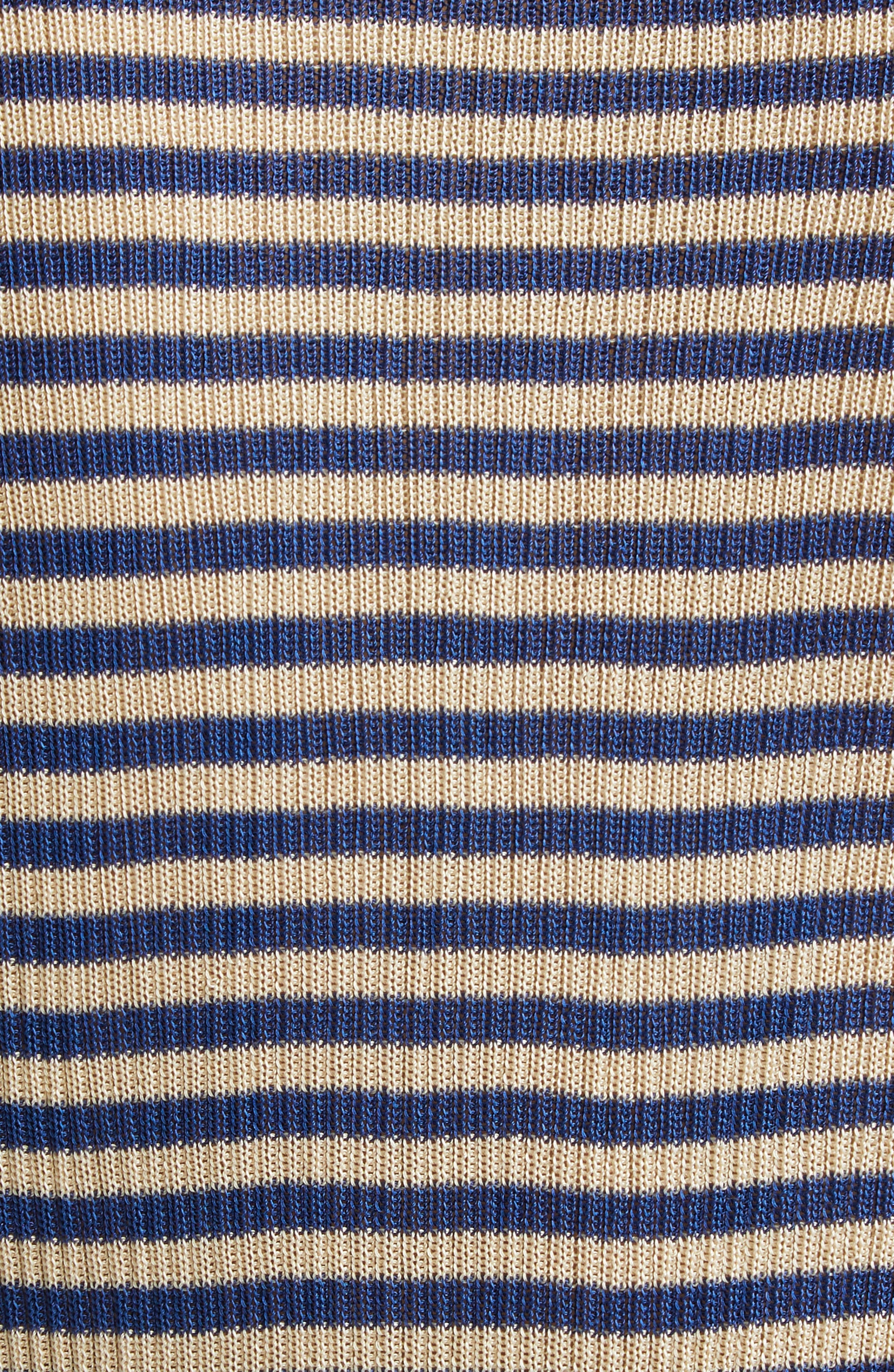 Valentino Garavani Striped Silk Sweater in Blue Multi at Nordstrom - 6