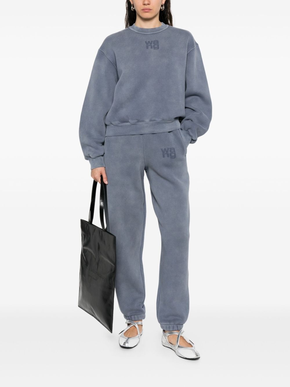 logo-embossed sweatshirt - 2