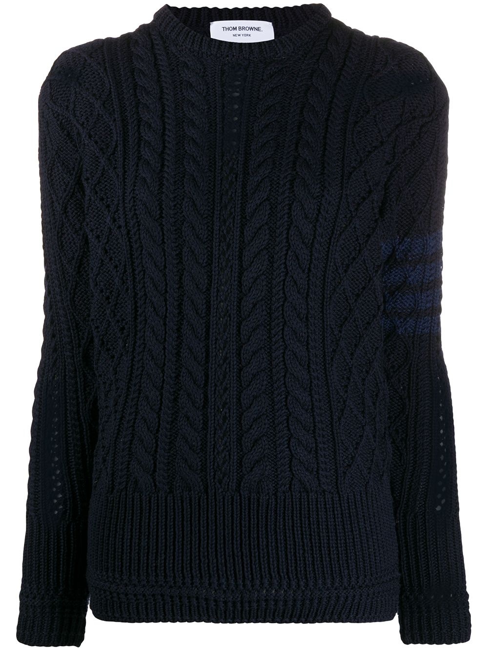 4-Bar cable knit jumper - 1