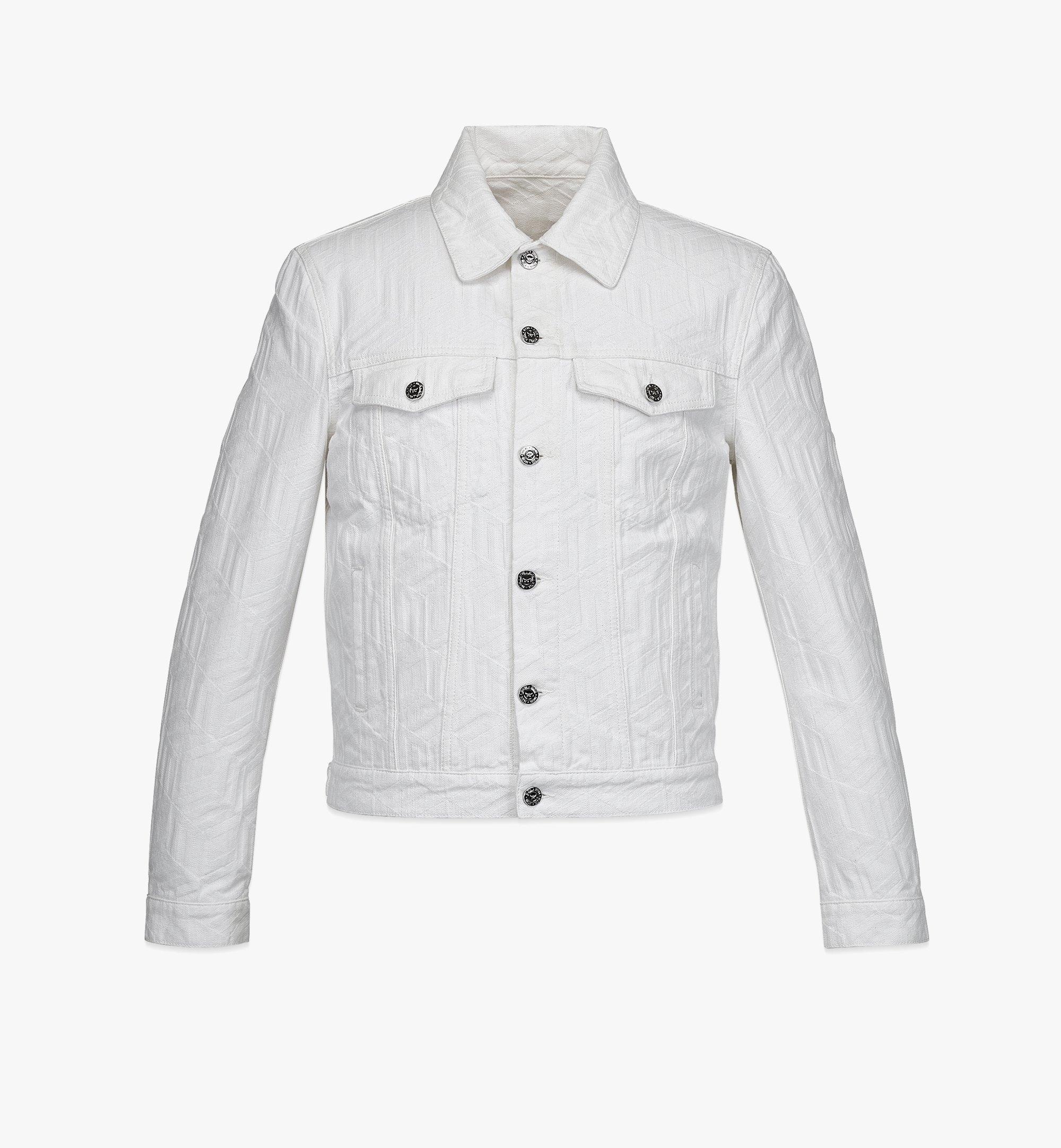 Men’s Cubic Monogram Denim Jacket in Sustainable Cotton - 1