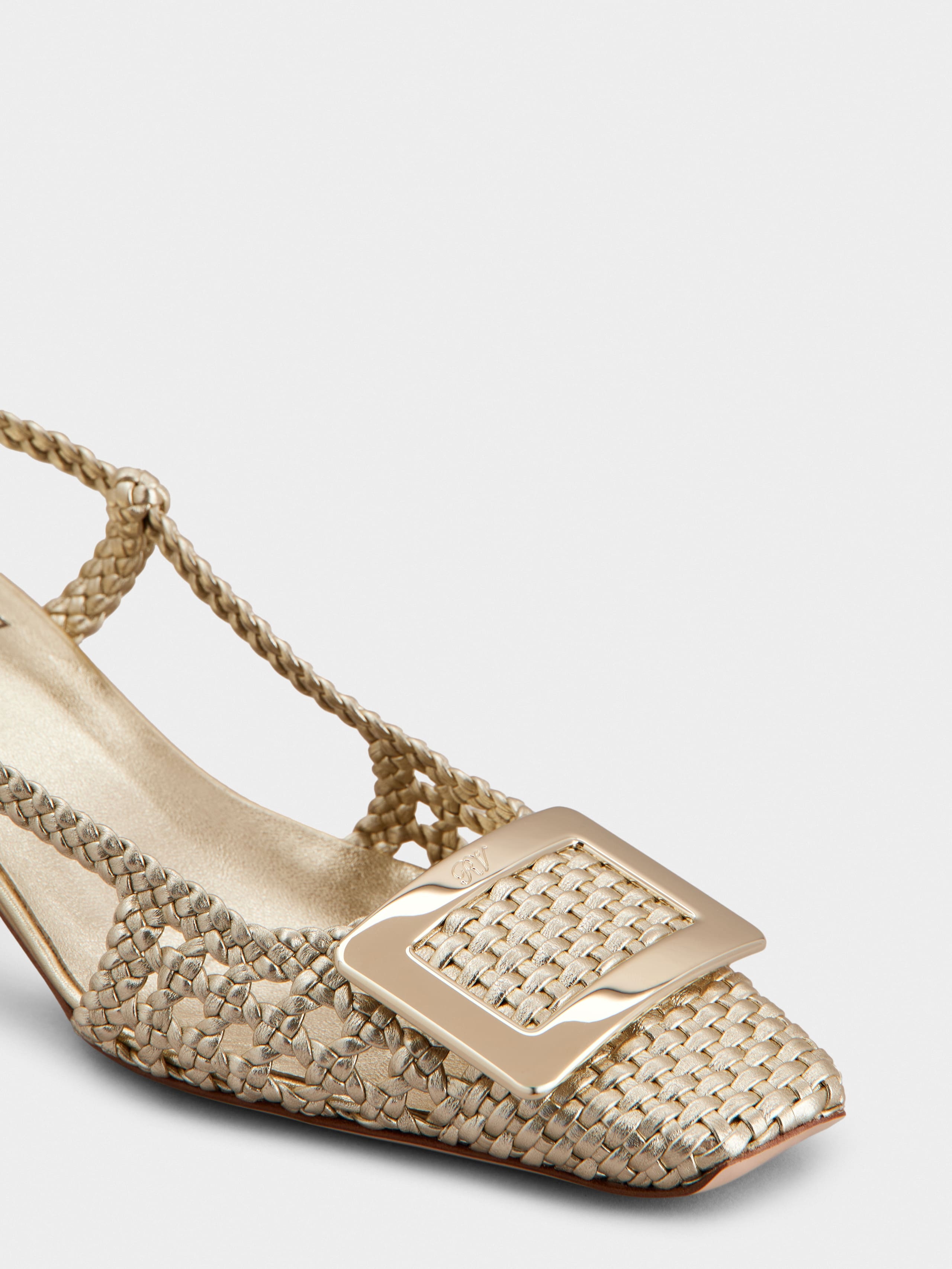 Belle Vivier Slingback Pumps in leather - 3