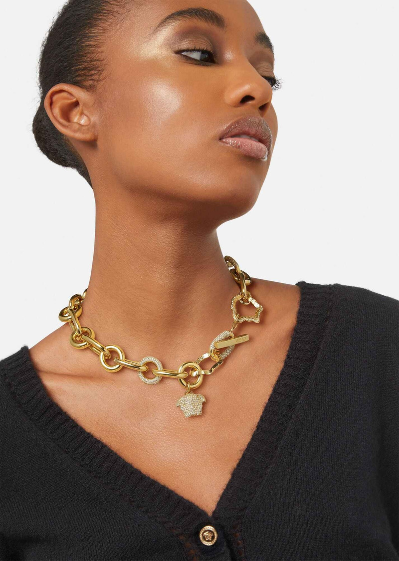 VERSACE Crystal La Medusa necklace outlook