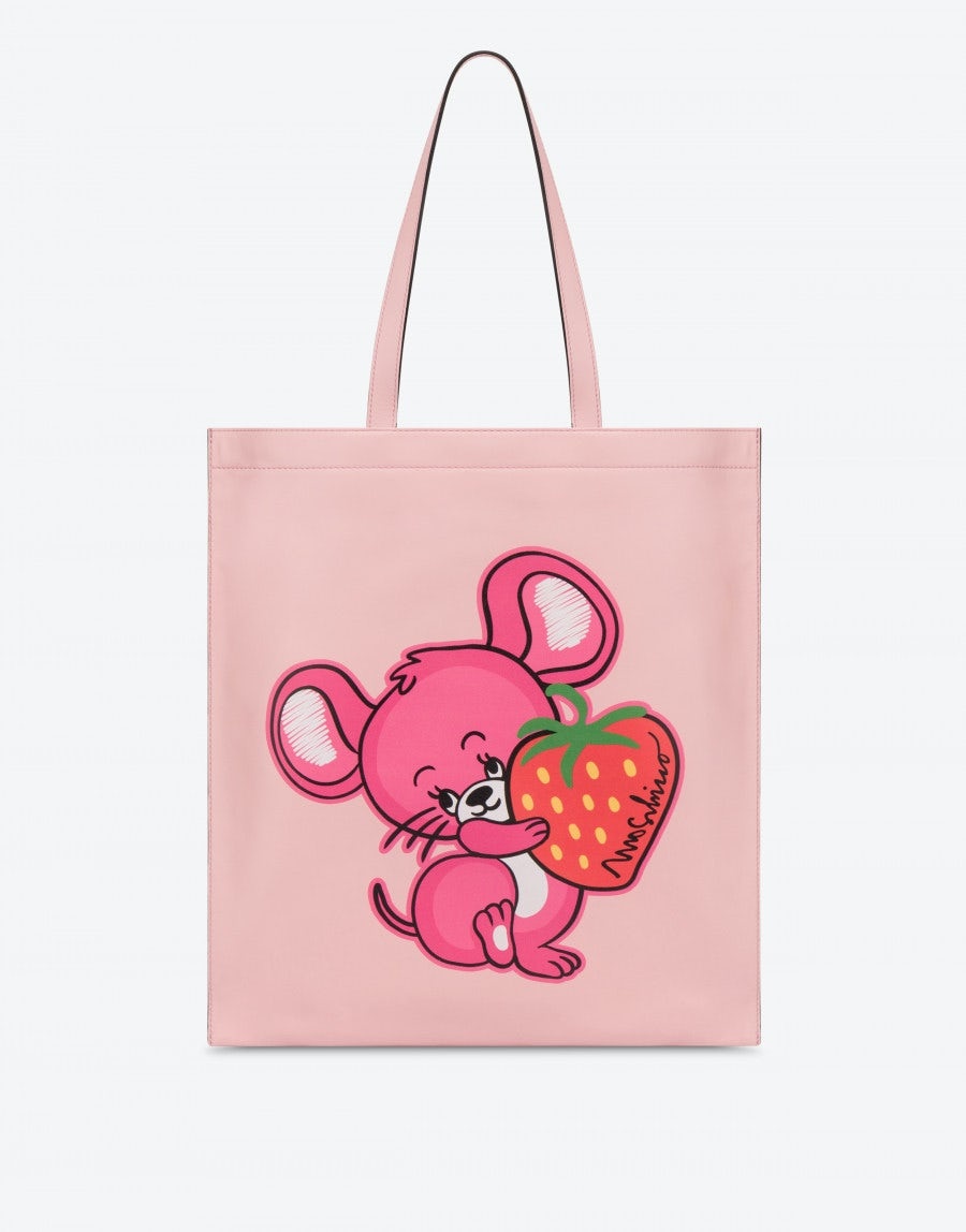 ILLUSTRATED ANIMALS NAPPA SHOPPER - 1
