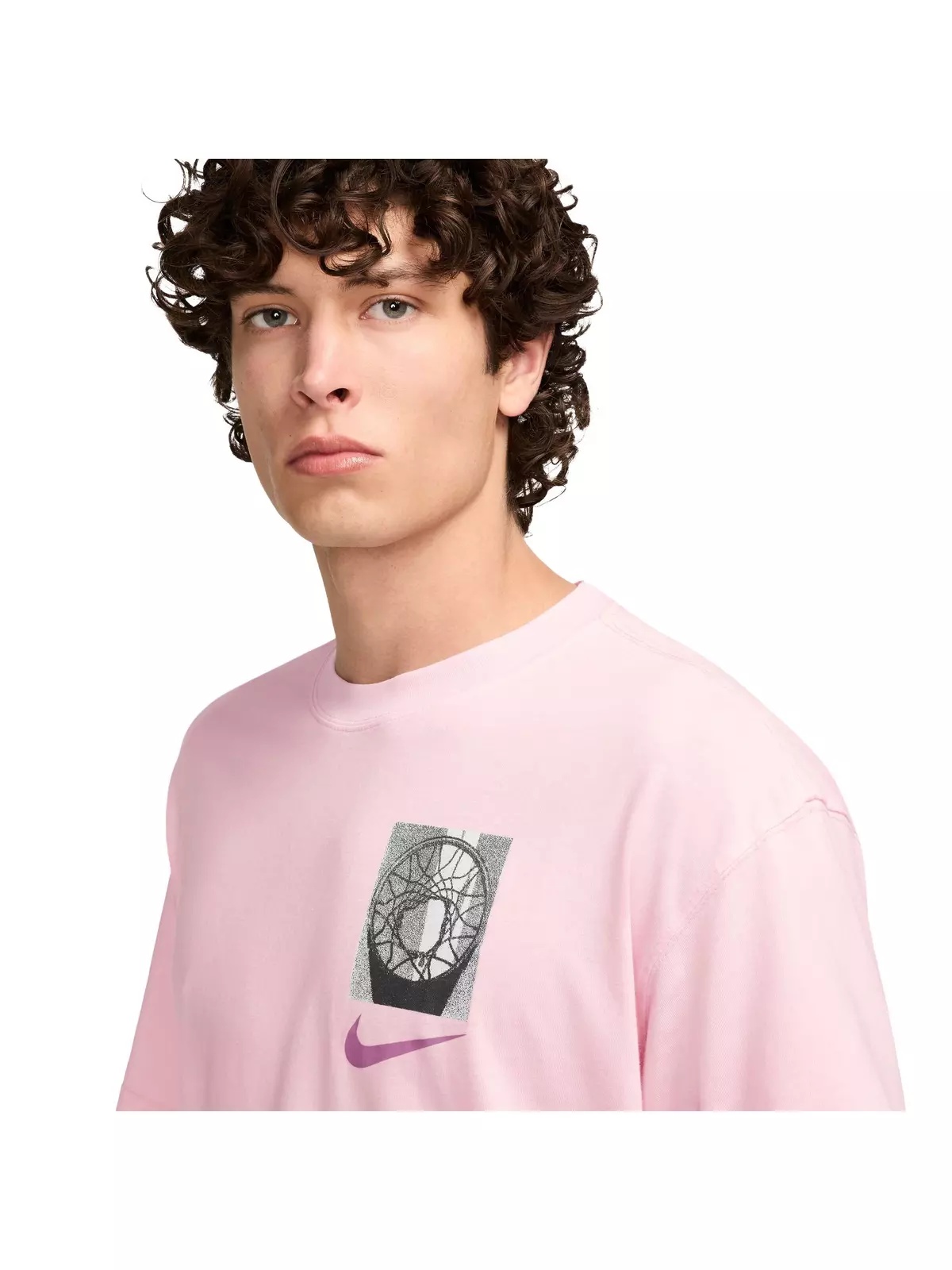 Men's Max90 Basketball Tee-Pink - 3