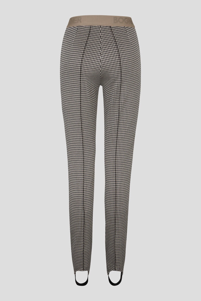 Hannia Stirrup pants in Black/Beige/Off-white - 6