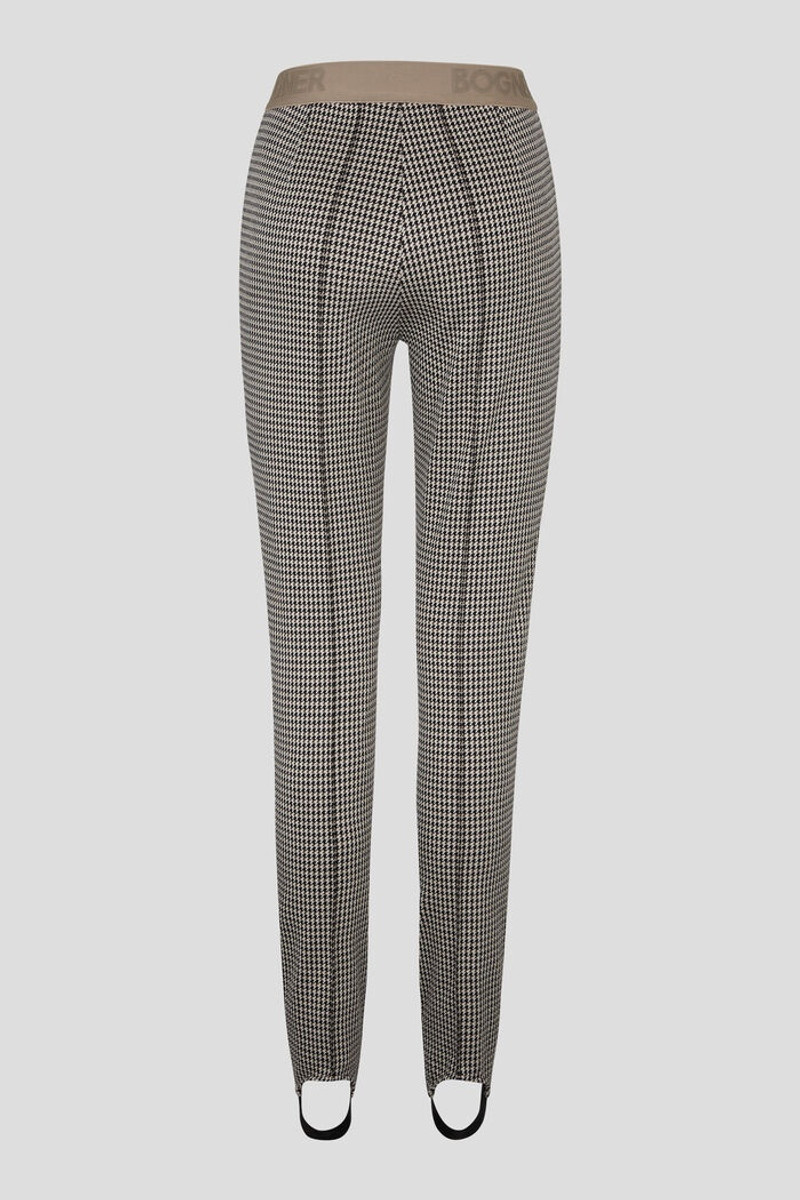 Hannia Stirrup pants in Black/Beige/Off-white 6