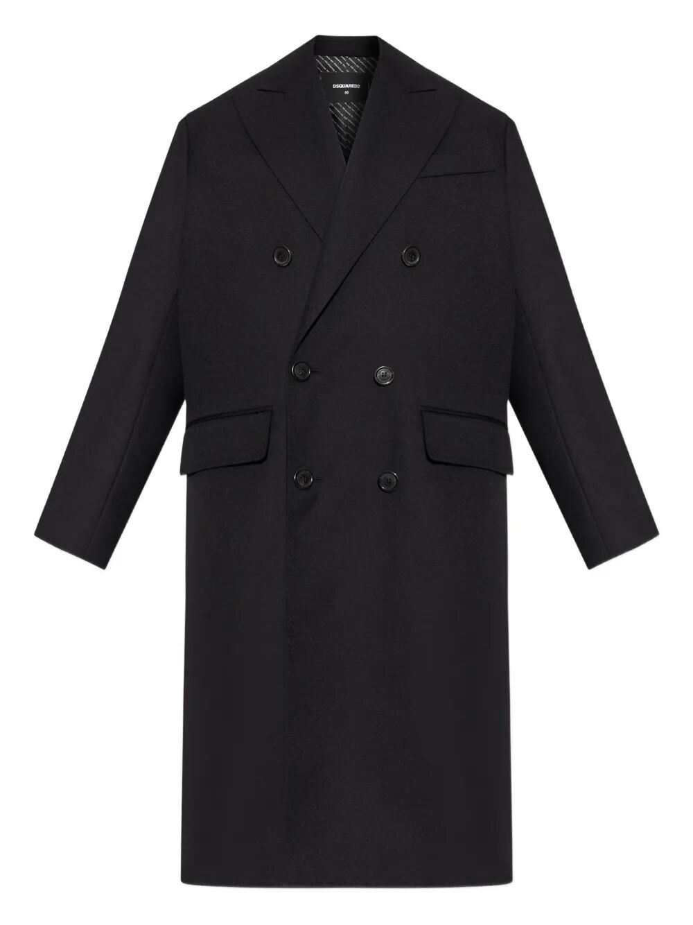 The EVENING DOUBLE BREAST COAT by DSQUARED2 is a luxurious outerwear piece that embodies sophisticat - 1