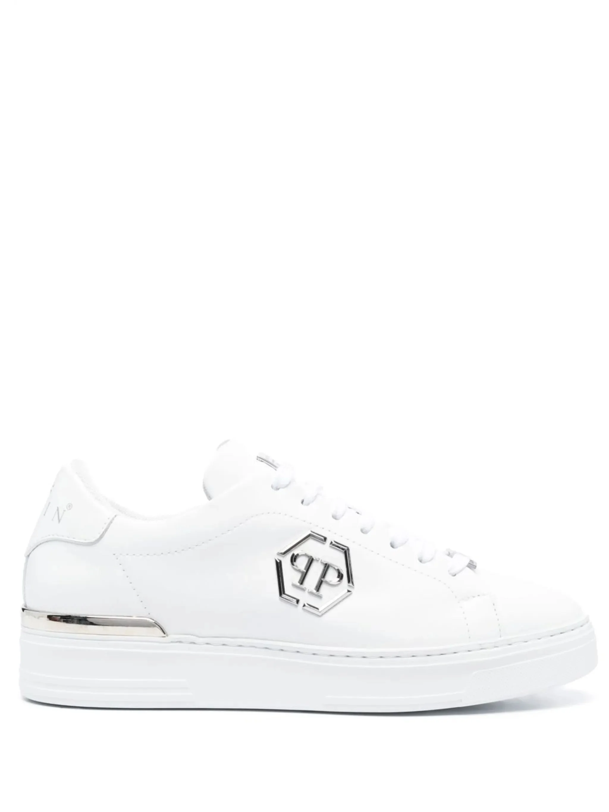 Philipp Plein Hexagon Low-top Leather Sneakers - 1