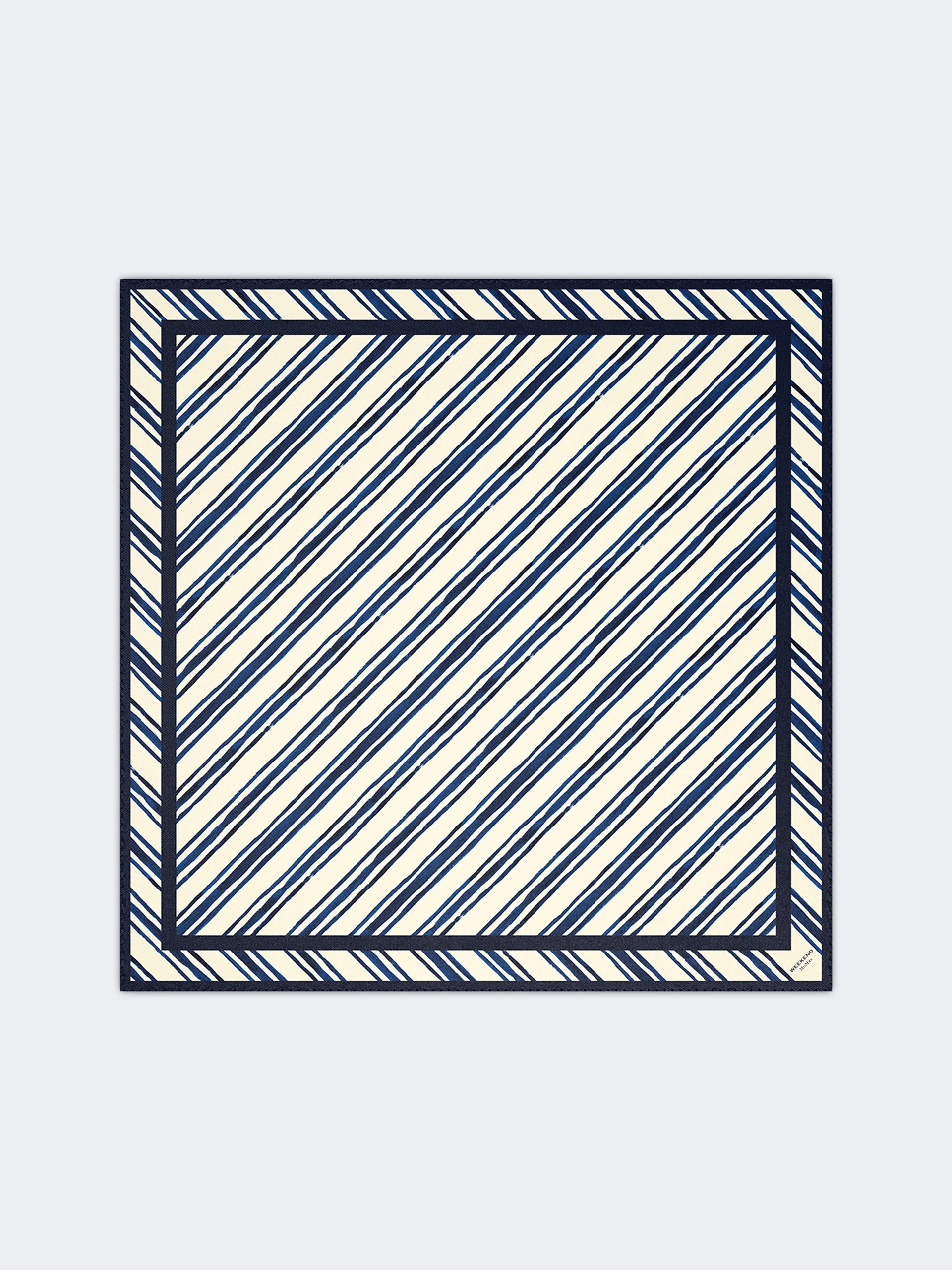 SIAM Printed silk twill scarf - IVORY - 1