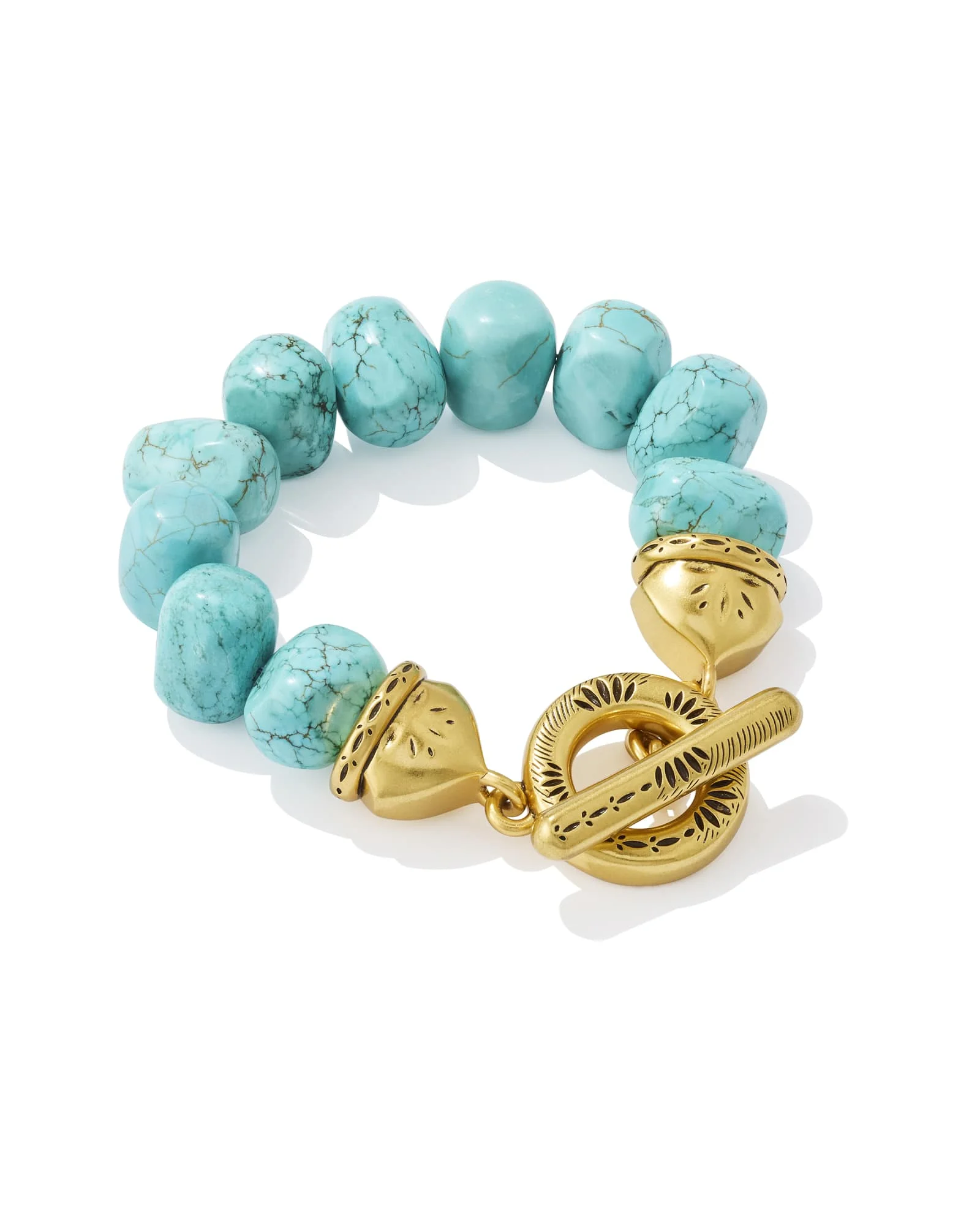 Townes Vintage Gold Statement Beaded Bracelet - 1