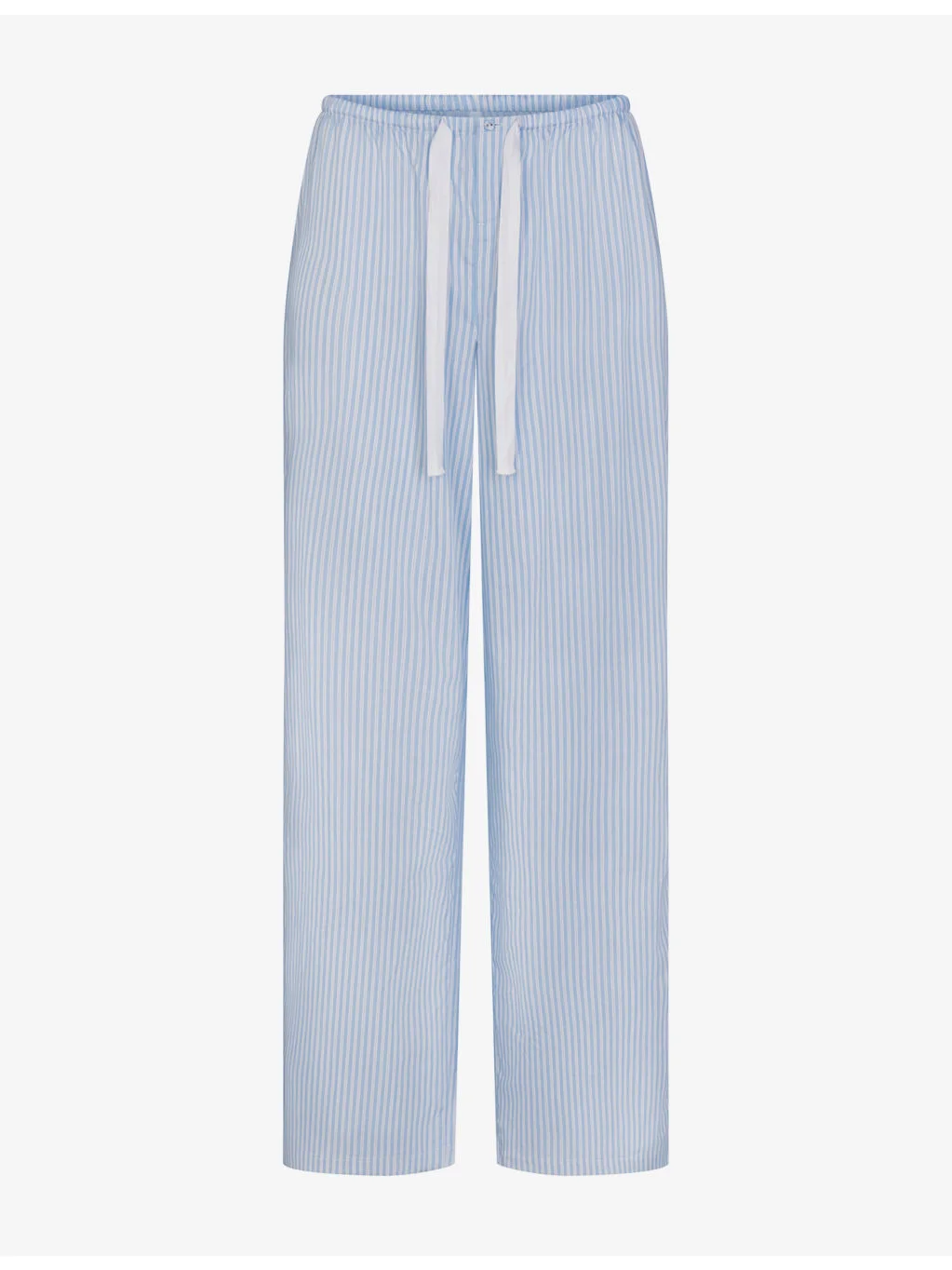 Striped Straight-Leg Cotton-Blend Pyjama Bottoms - 1