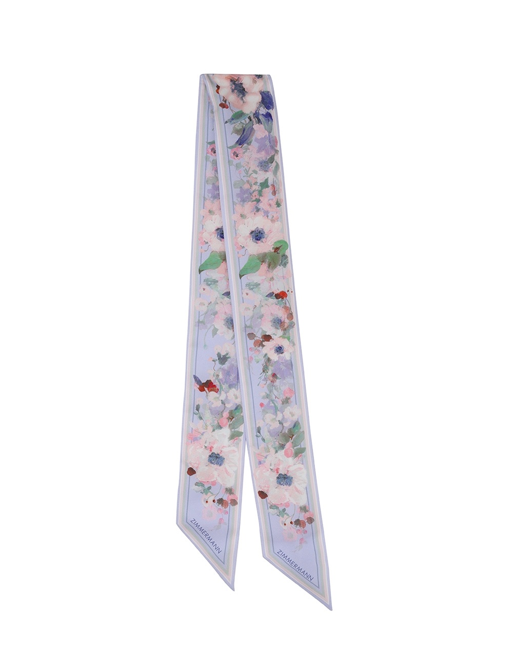 PRINTED SILK RIBBON SCARF - 3