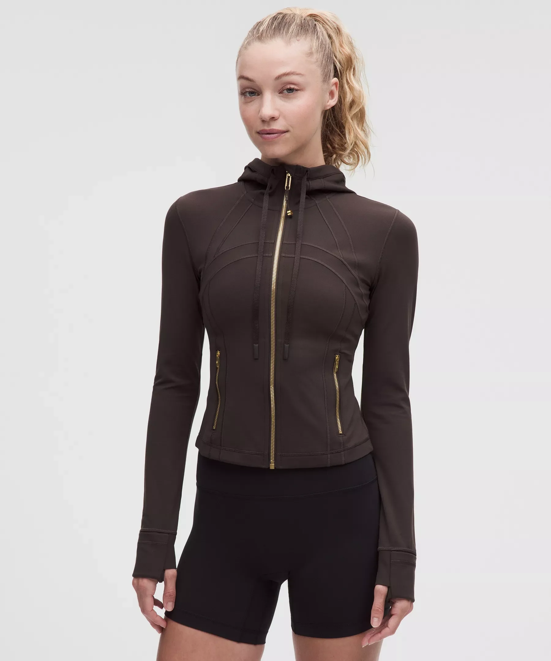 Define Cropped Hooded Jacket *Nulu - 1
