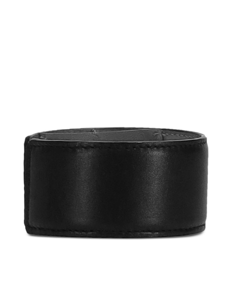 Rigid leather bracelet 1