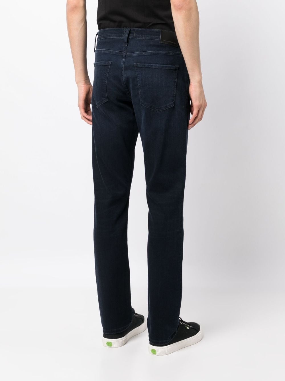 logo-patch slim-cut jeans - 4