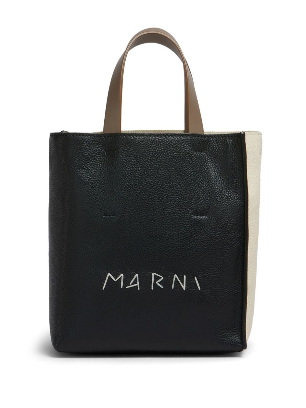 contrasting tote bag - 1