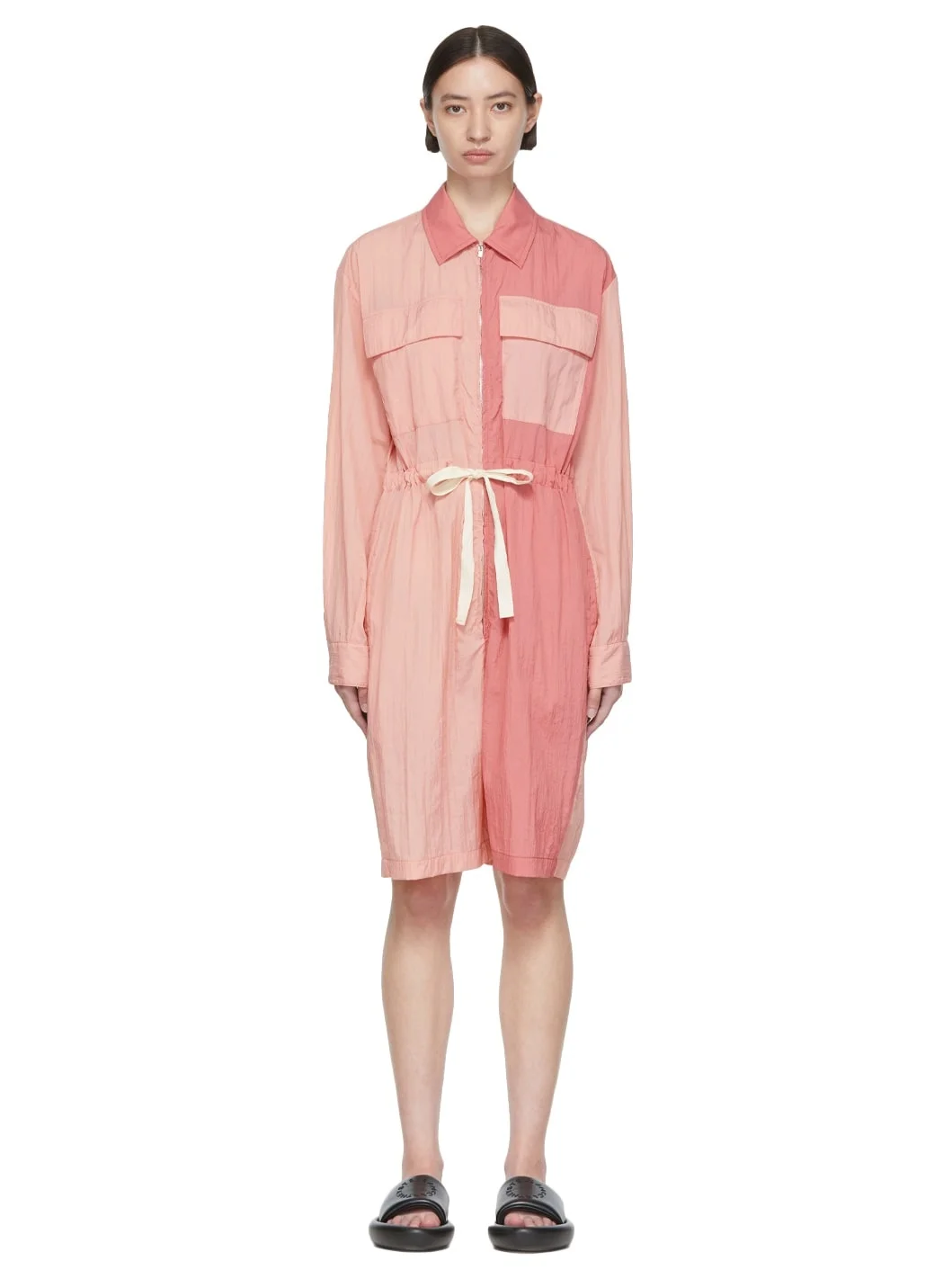 Pink Nylon Jumpsuit - 1