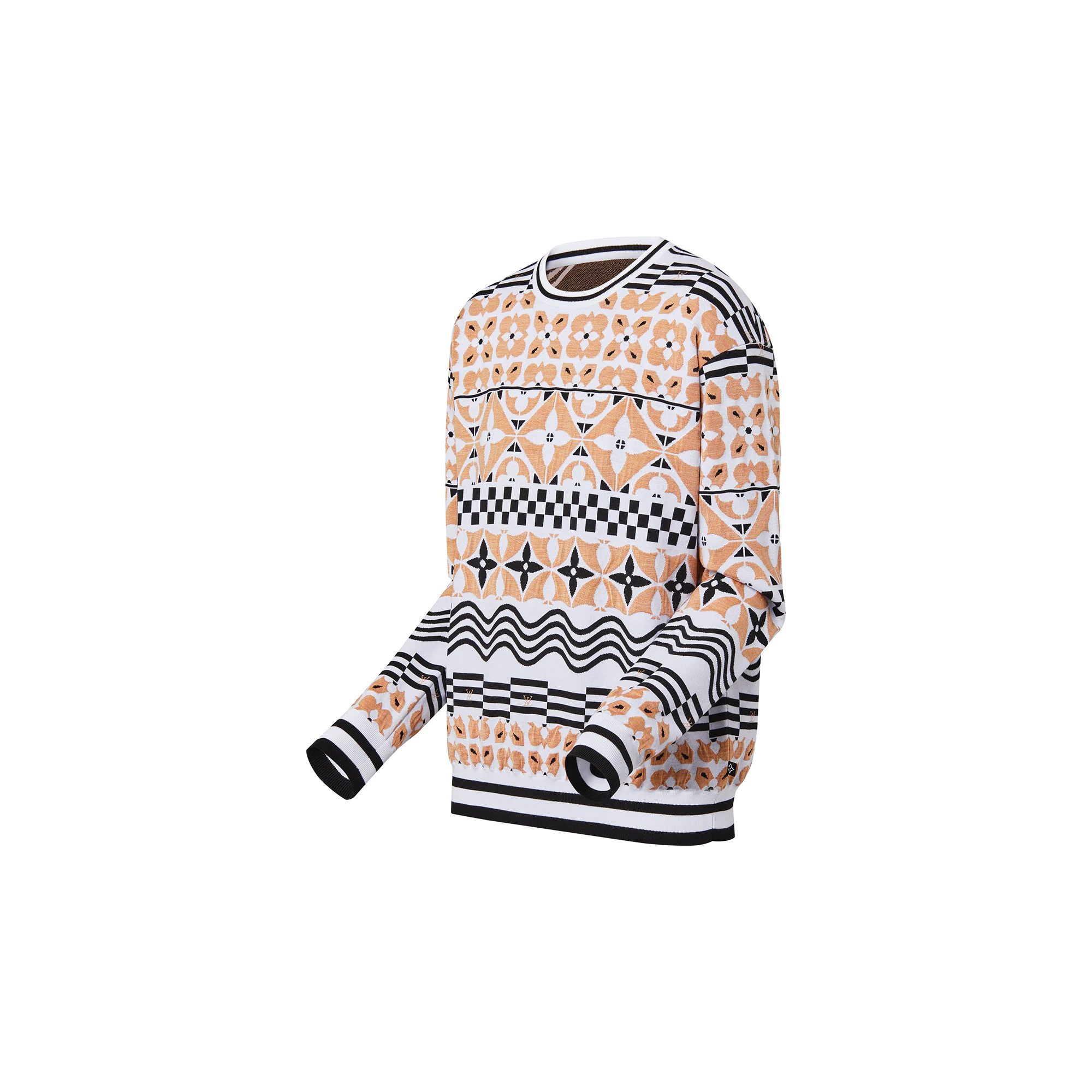 Monogram Tile Jacquard Pullover - 2
