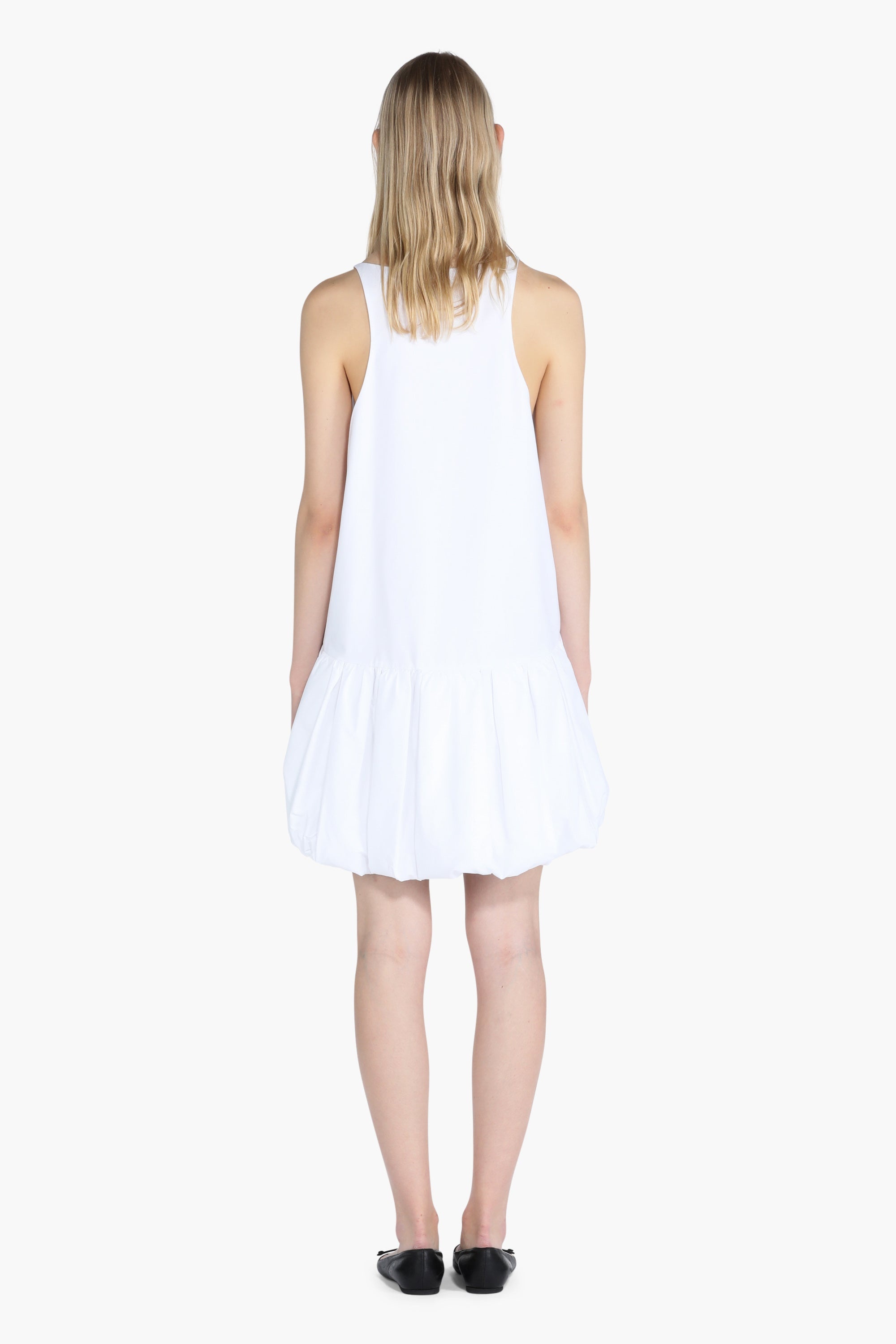 BUBBLE-HEM COTTON DRESS - 2