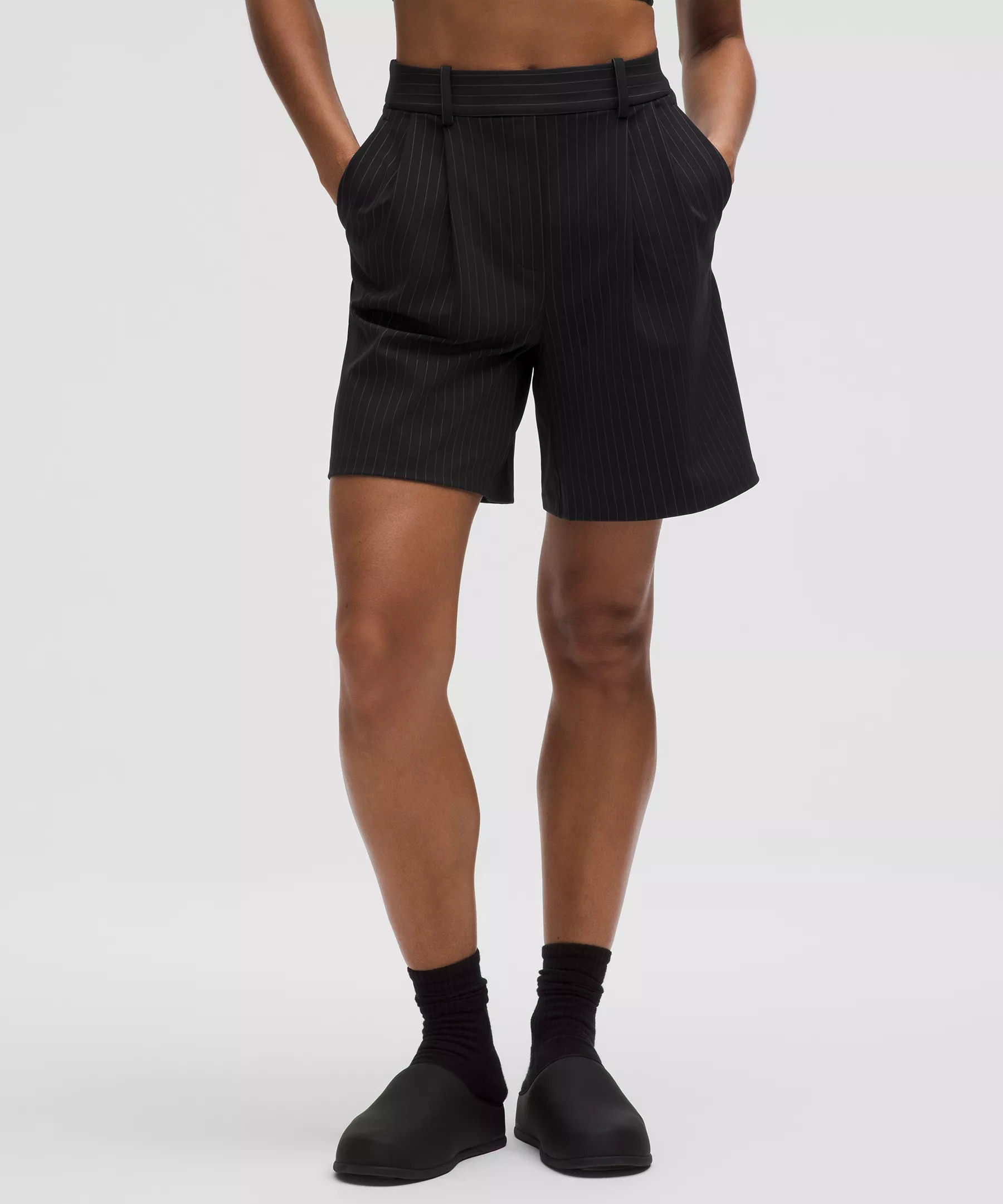 Daydrift Pleated High-Rise Short 7" - 2