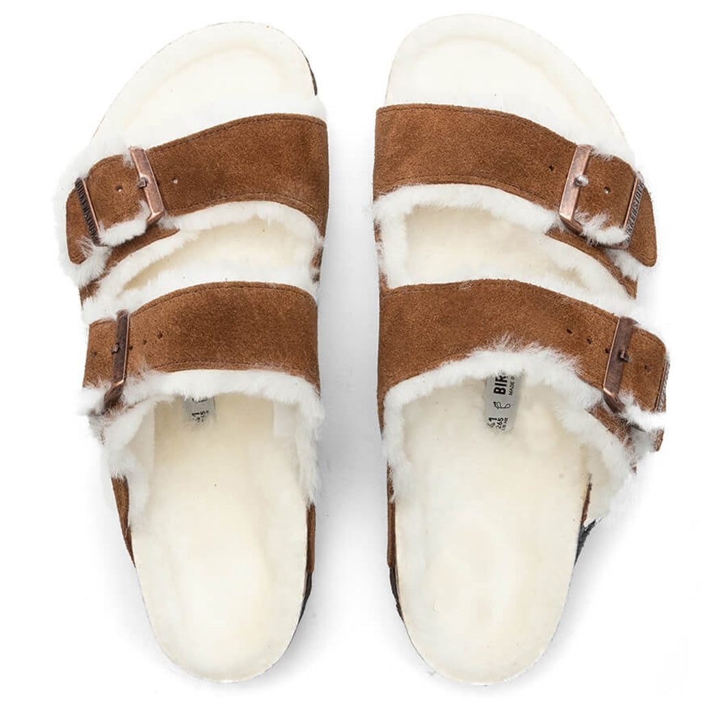 BIRKENSTOCK WIDE ARIZONA SHEARLING - MINK - 2