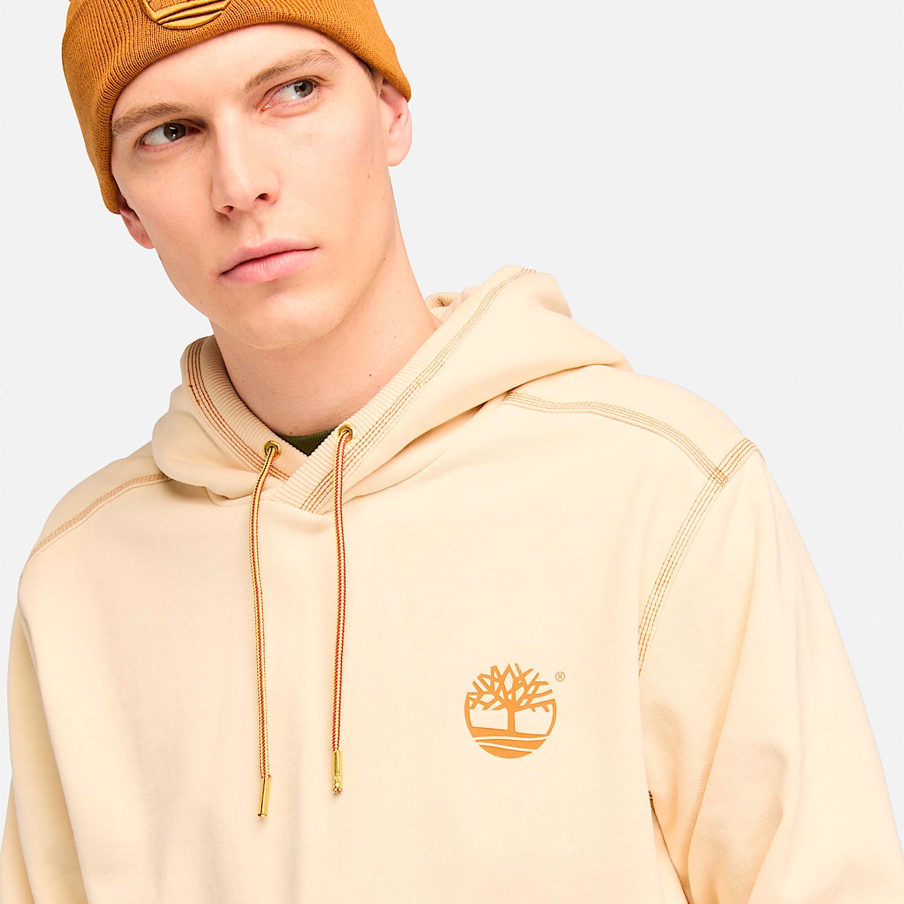 Men's Contrast Stitch Logo Hoodie - 5