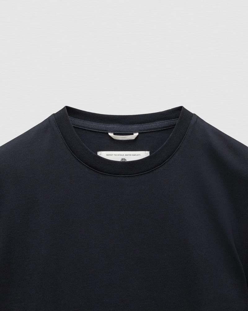 Reigning Champ Midweight Jersey Standard T-Shirt Navy outlook