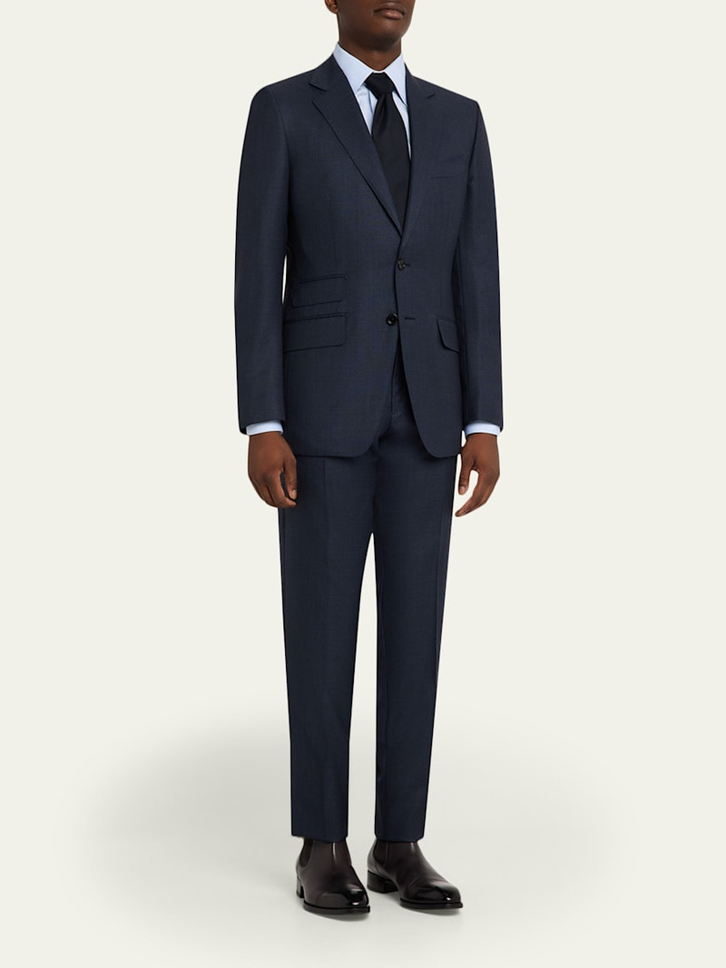 TOM FORD Men's Wool Notch-Lapel Two-Piece Suit outlook