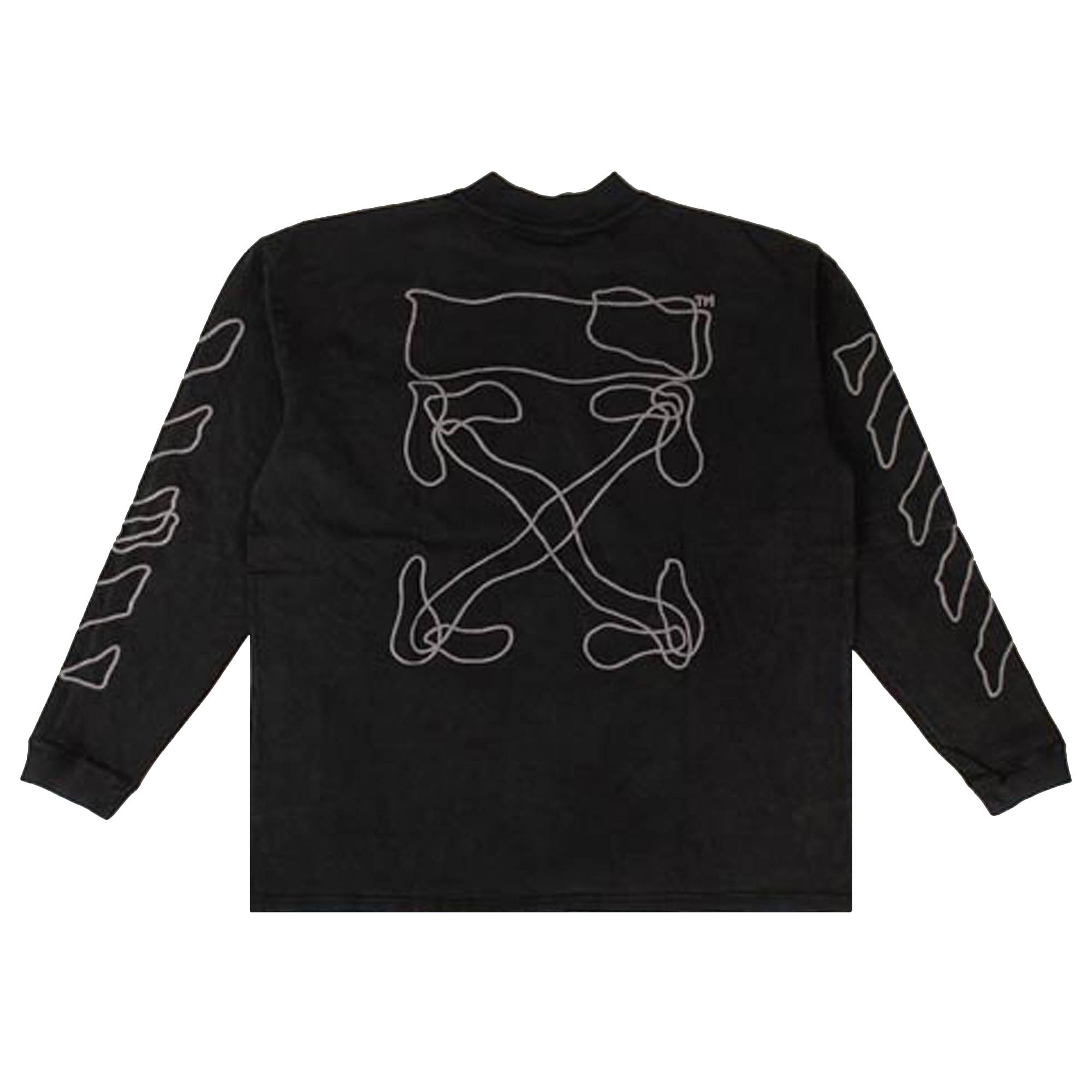 Off-White Mock Neck T-Shirt 'Grey' - 2