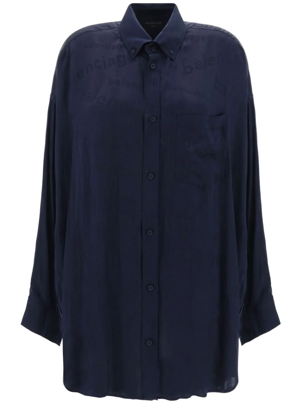 logo-jacquard shirt - 1
