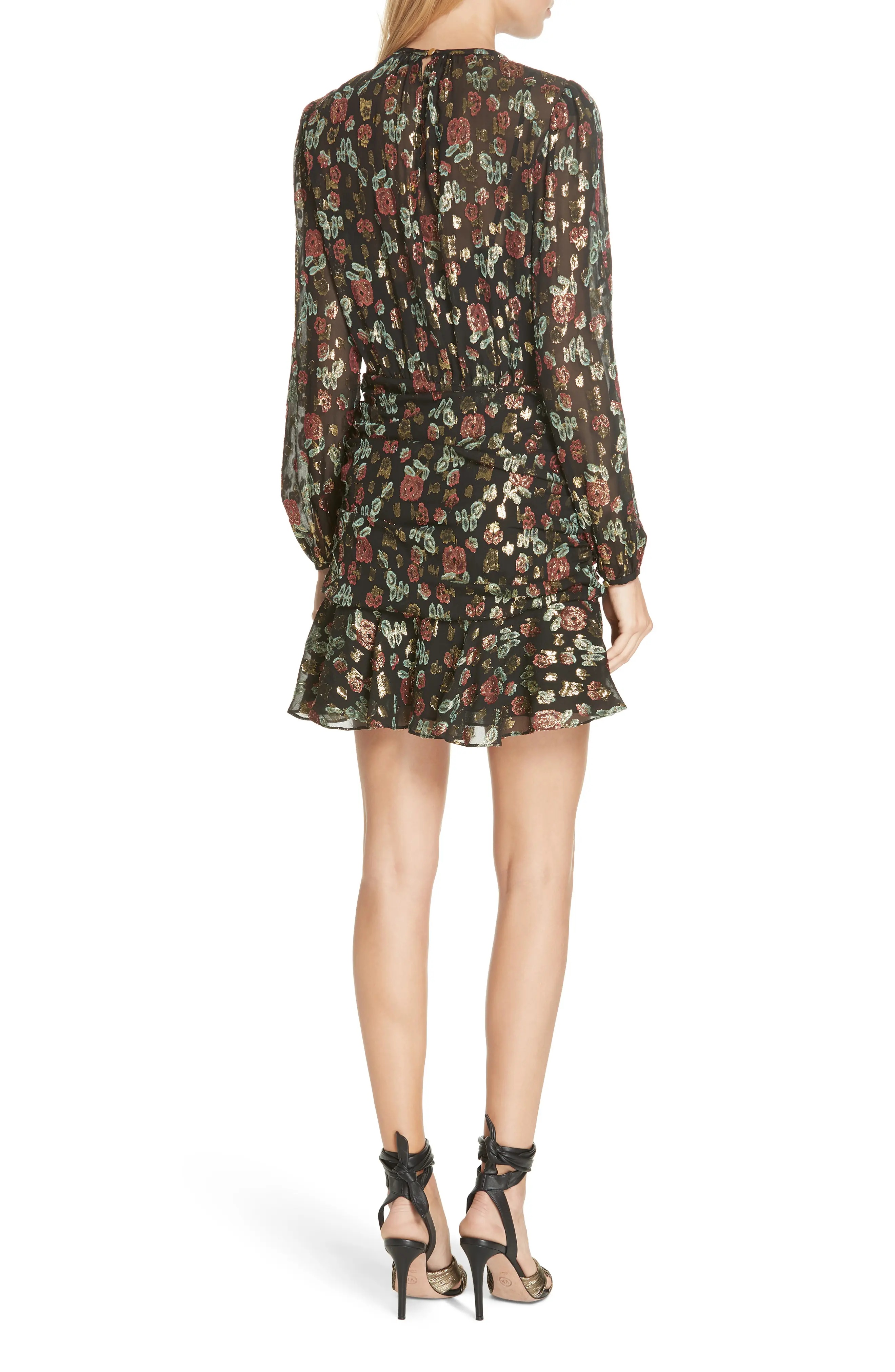 Robin Silk Blend Jacquard Minidress - 2