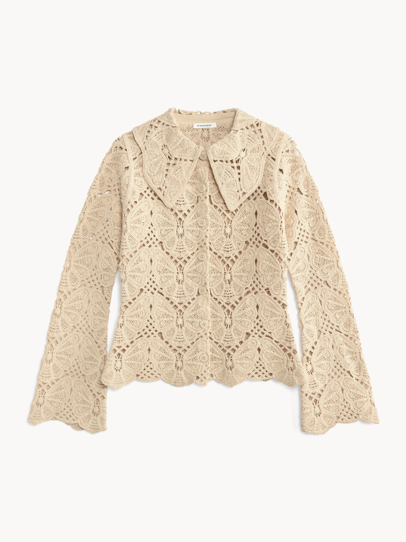 BY MALENE BIRGER Gwenevere crochet shirt outlook