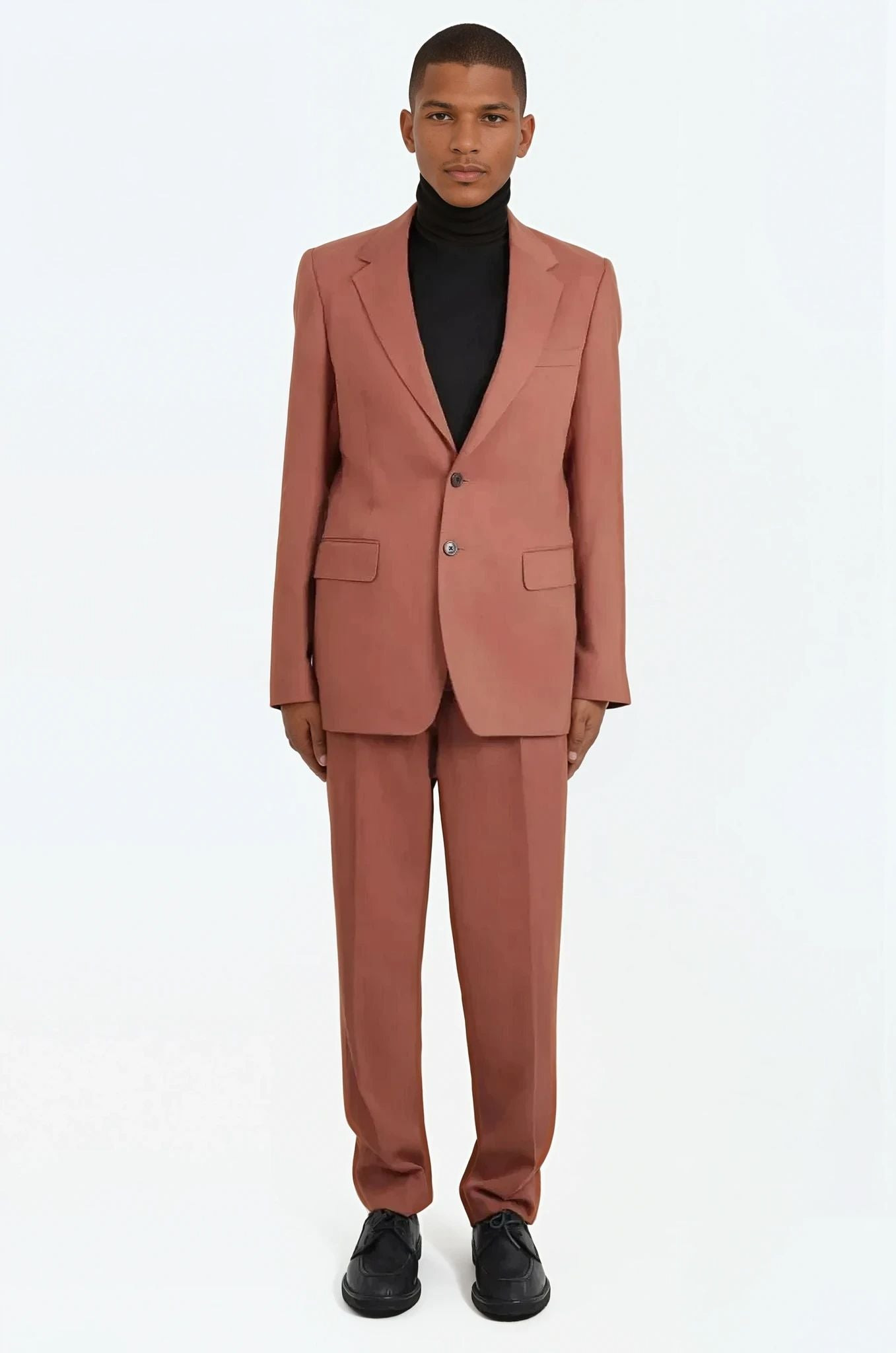 SINGLE BREASTED RELAXED SUIT JACKET X PANT | BRIQUE RED - 2