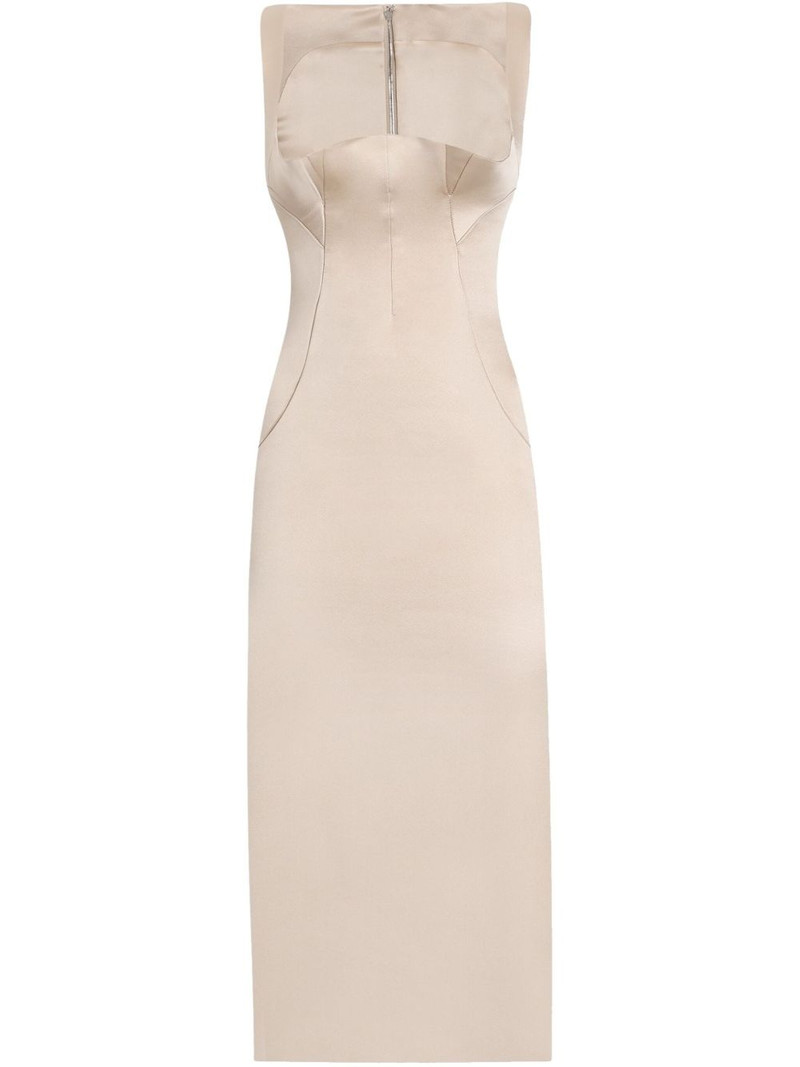satin midi dress 1