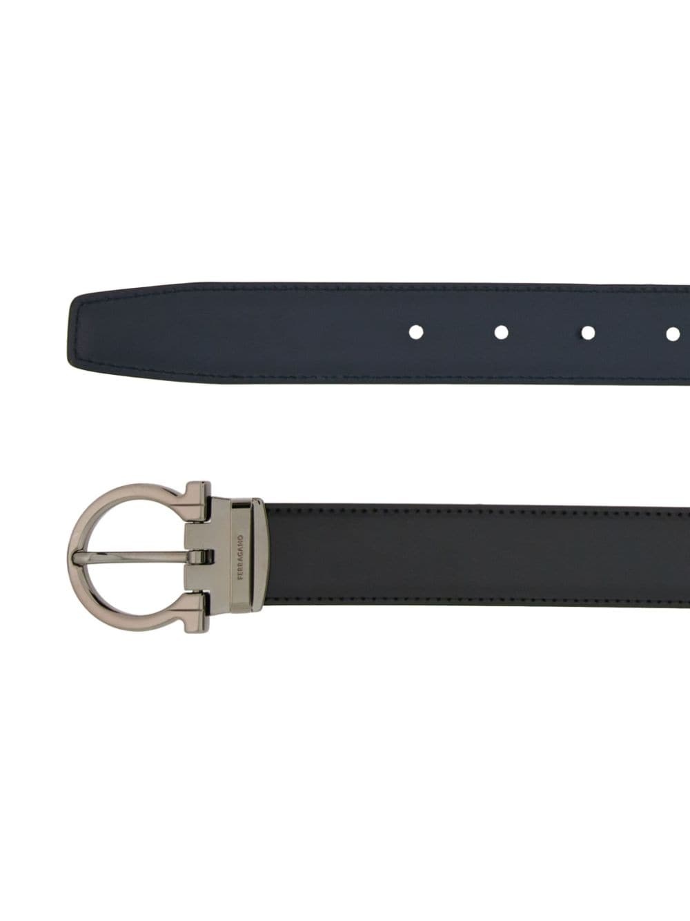 Gancini reversible leather belt - 2