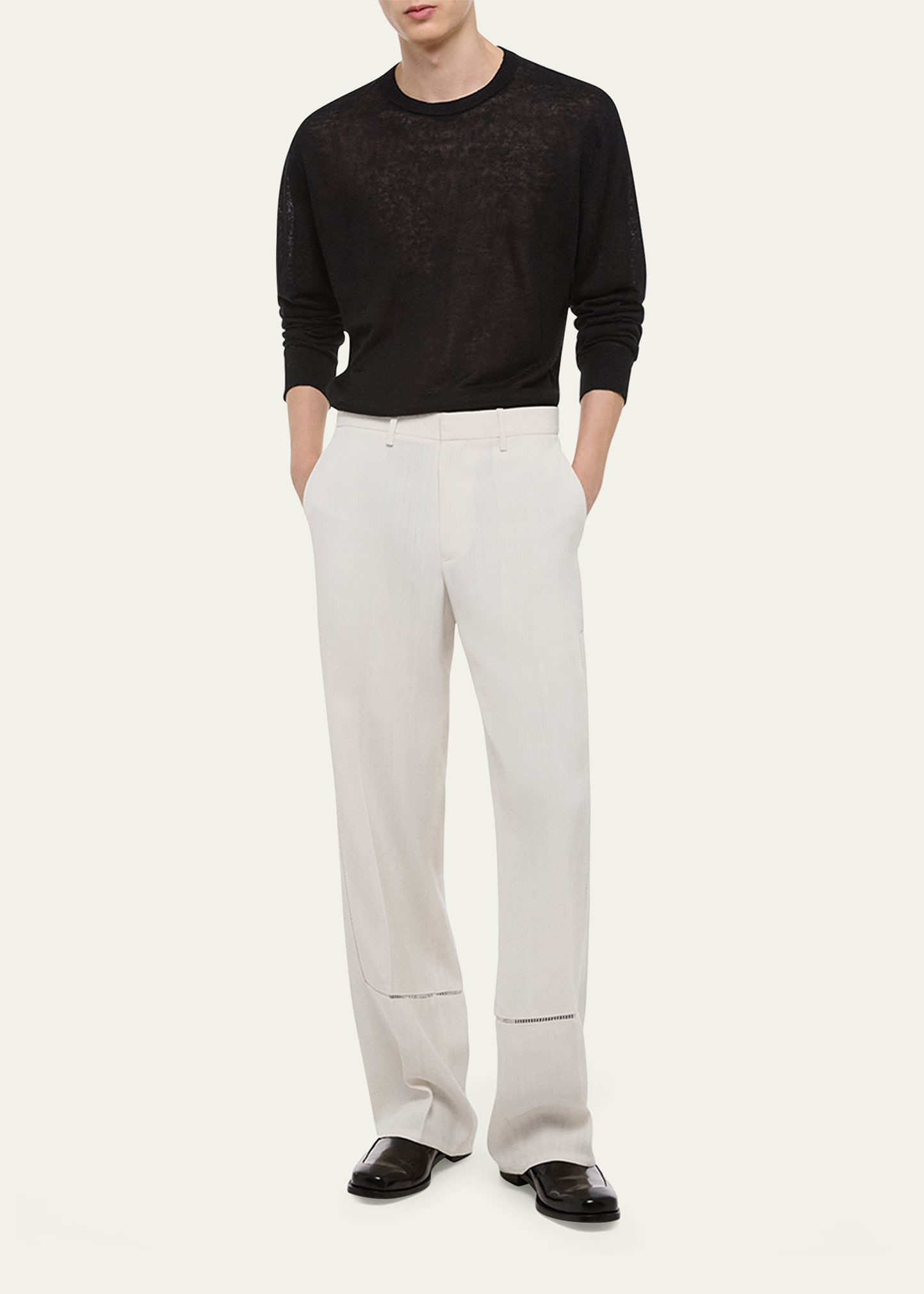 Men's Ladder-Stitch Carpenter Trousers - 2