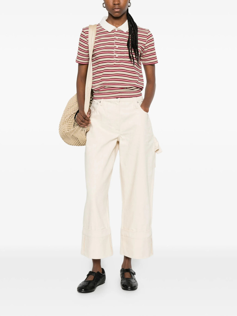 A.P.C. A.p.c. Striped Collared Polo Shirt outlook