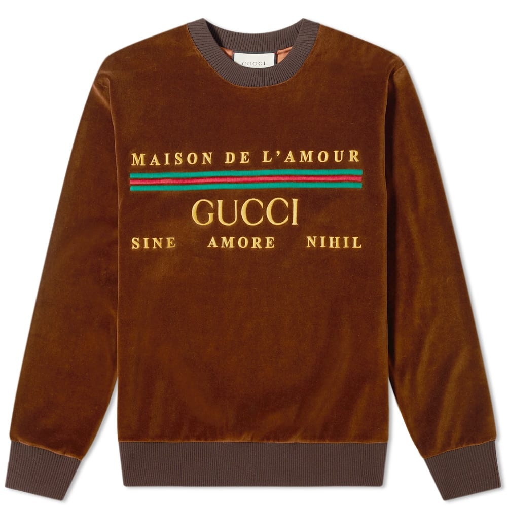 Gucci Chenille Embroidered Crew Sweat - 1