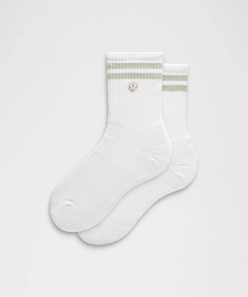 Unisex Daily Essential Quarter Socks *Stripe 1