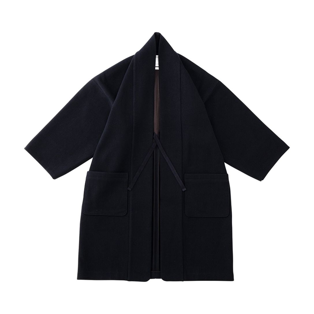 KIYARI COAT (MELTON) NAVY - 1