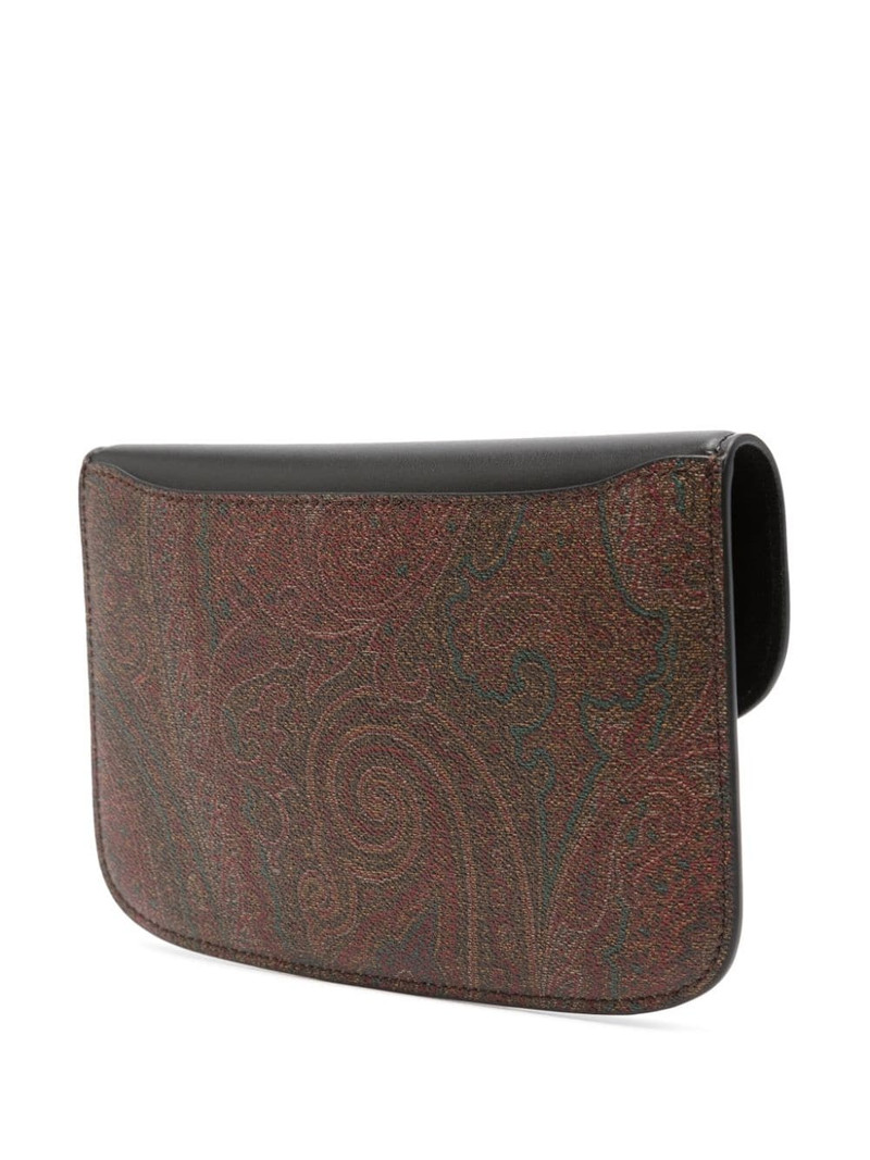 Pegaso-motif leather clutch 3