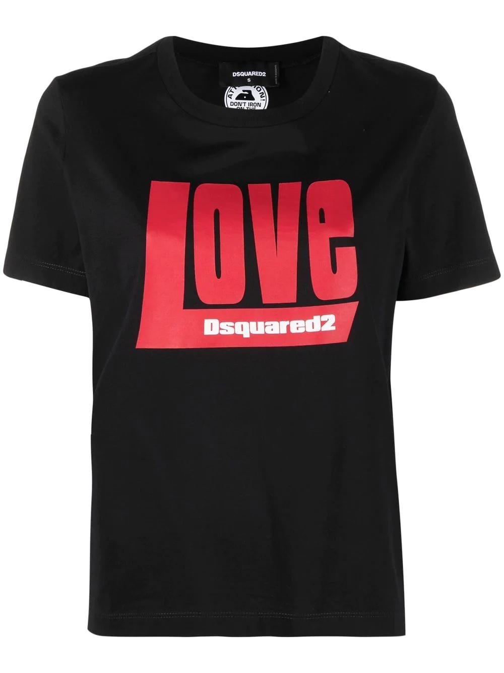 love print cotton T-shirt - 1