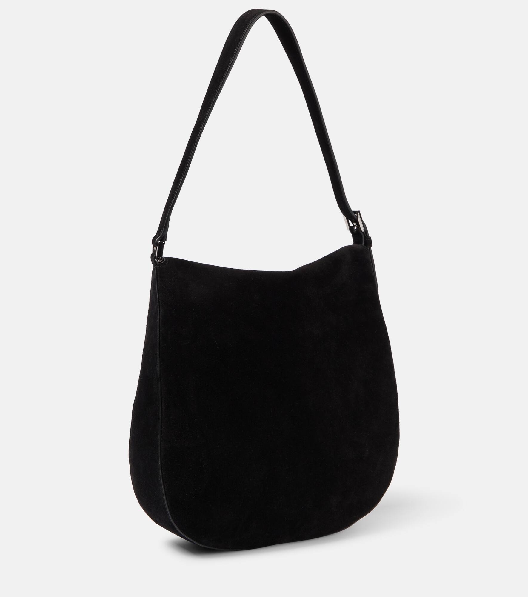 Tondo Large suede shoulder bag - 4
