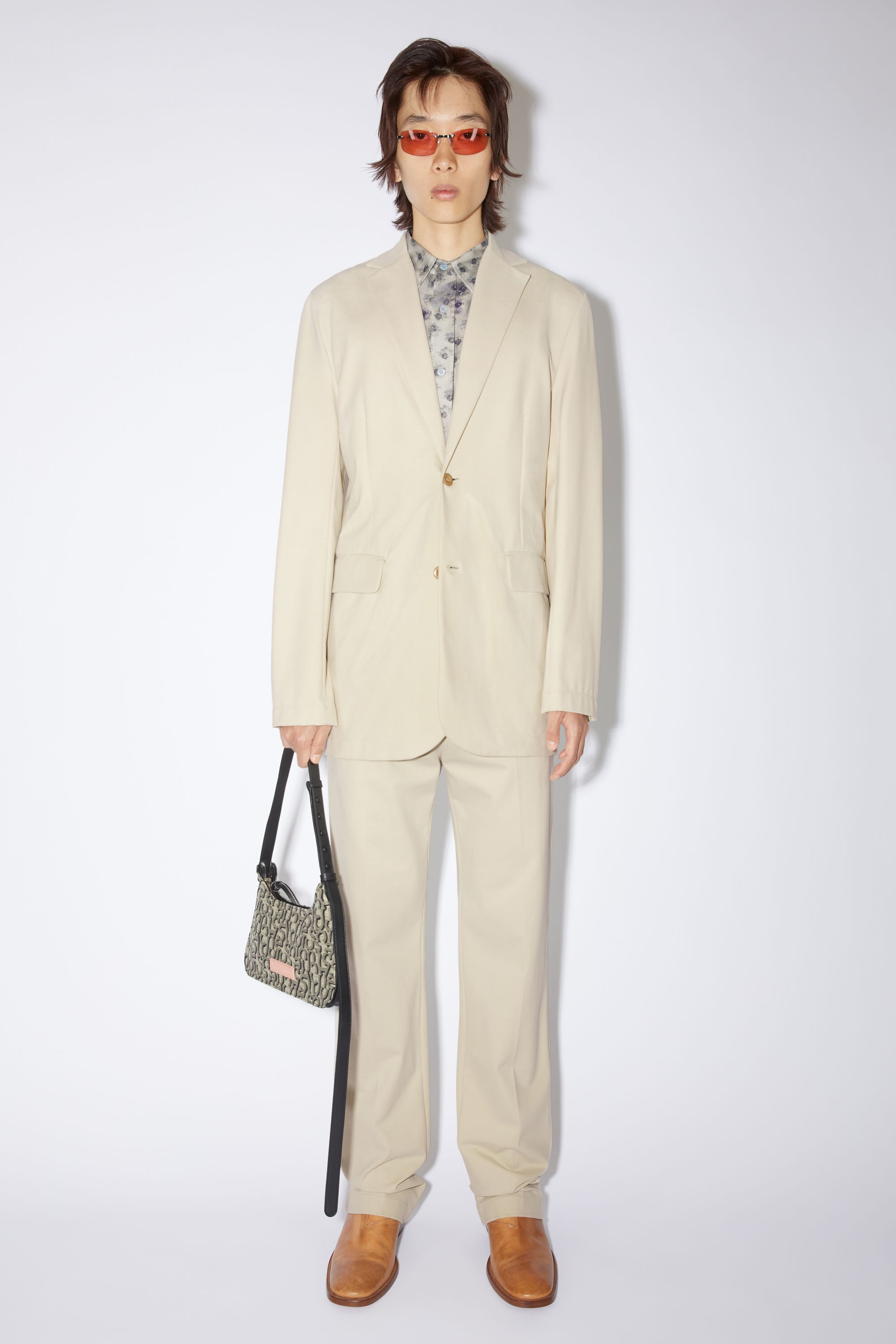 Single-breasted suit jacket - Clay beige - 2