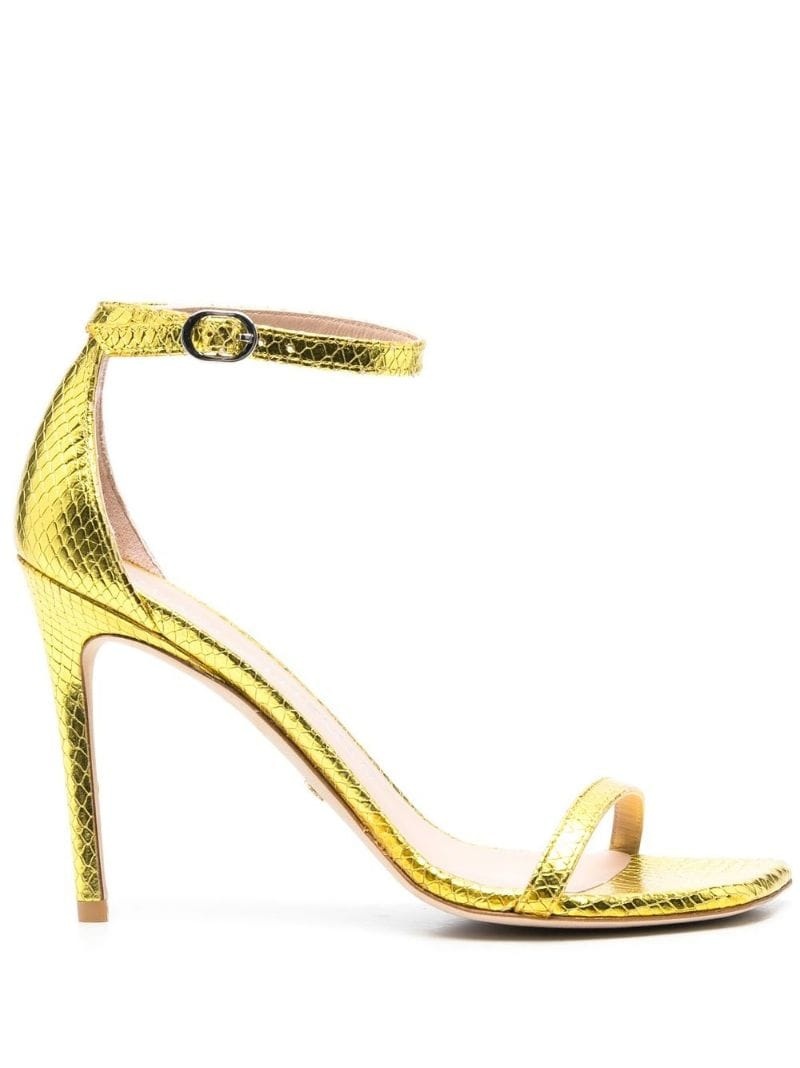 105mm snakeskin leather sandals - 1