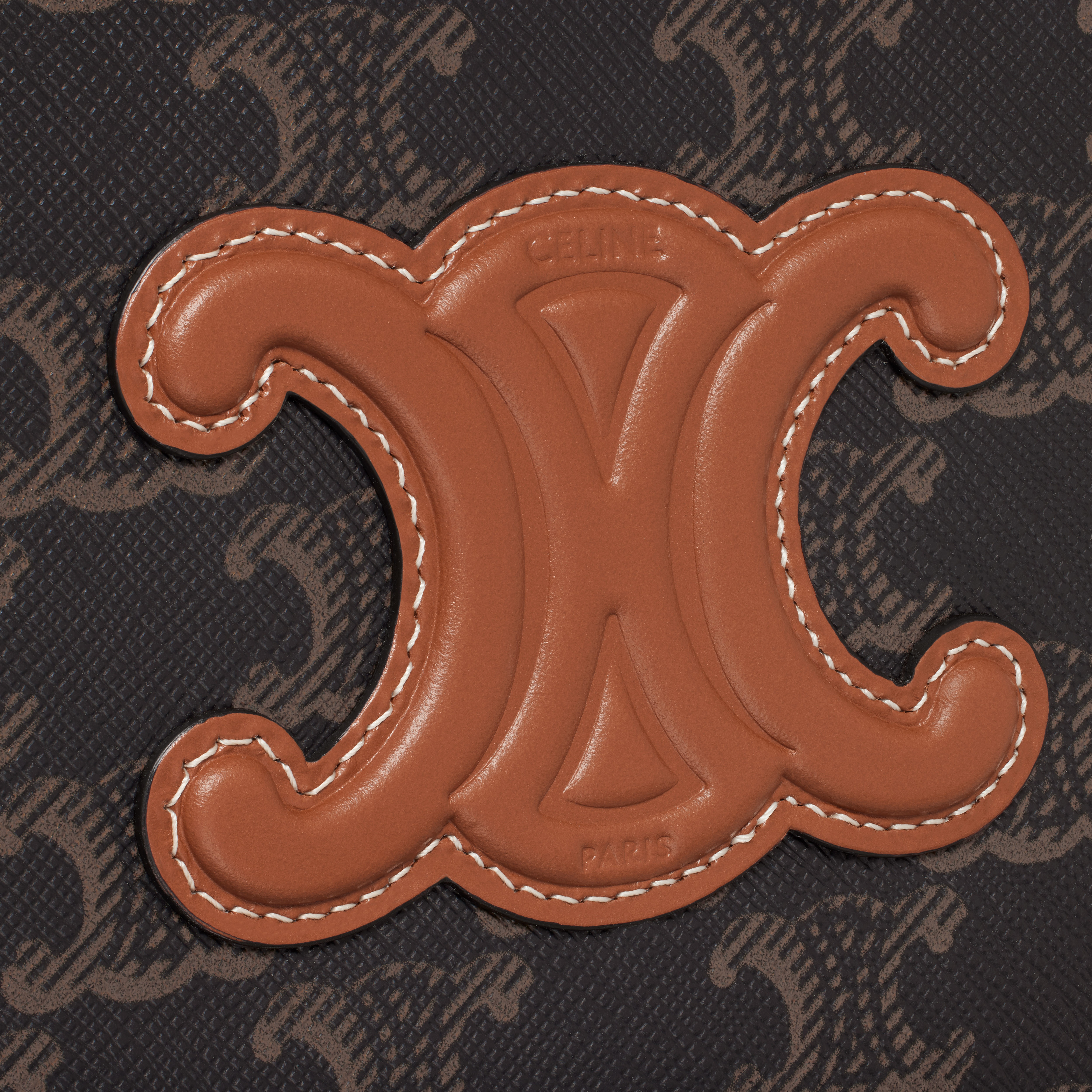 Box on chain CUIR TRIOMPHE in TRIOMPHE CANVAS and calfskin - 5