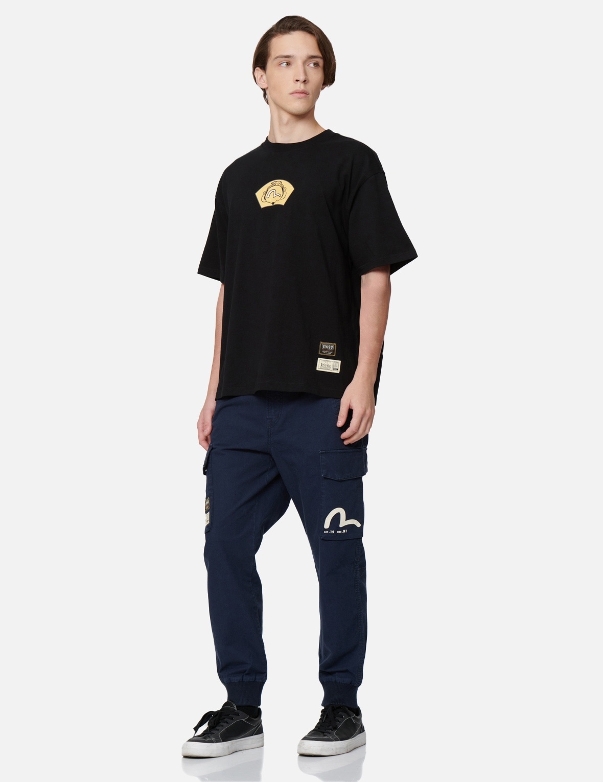 HIDE-AND-SEEK GODHEAD PRINT CARGO JOGGER PANTS - 4