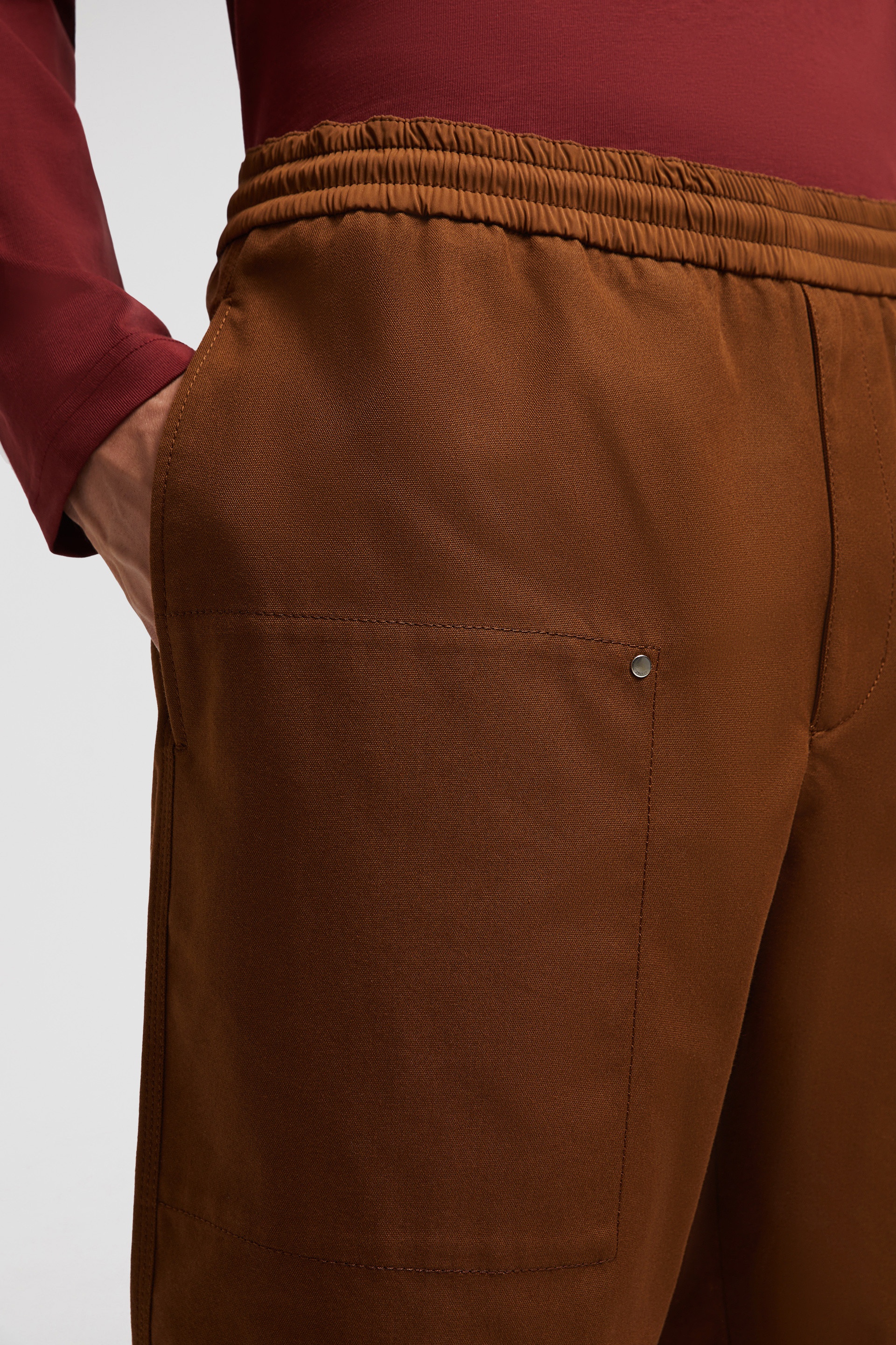 Embroidered Logo Cotton Jogging Pants - 4
