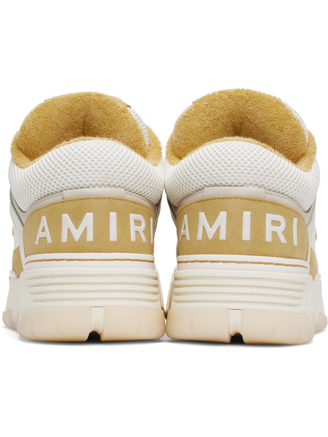 White & Yellow MA-1 Sneakers - 2